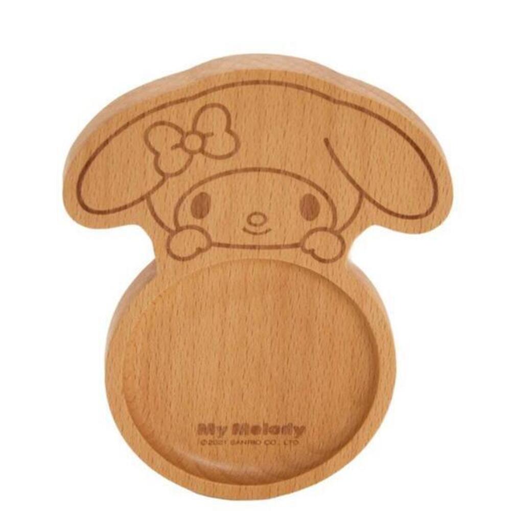 Sanrio My Melody Wooden Trinket Tray Coaster Dish For Jewelry Coins
